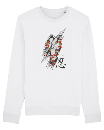 Ninja Flower Art White
