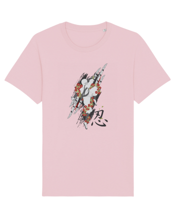 Ninja Flower Art Cotton Pink