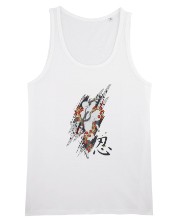 Ninja Flower Art White