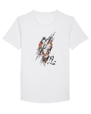 Ninja Flower Art White