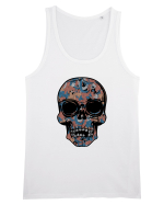 Vintage Flower Skull Maiou Bărbat Runs