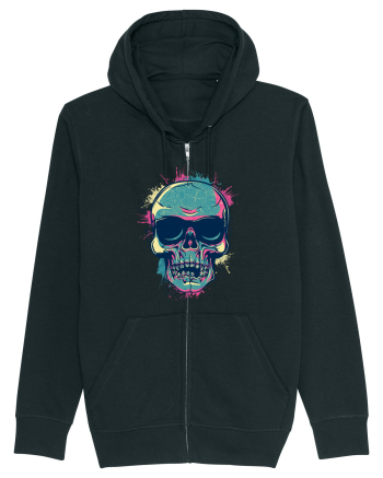 Graffiti Flower Skull Black