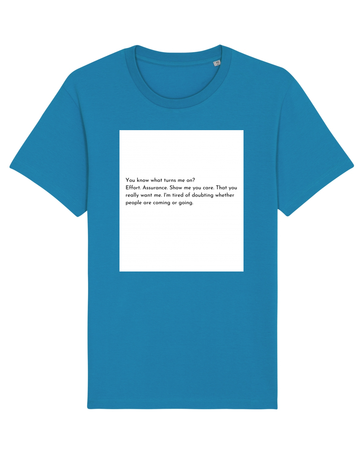 Tricou mânecă scurtă Unisex Rocker Azur