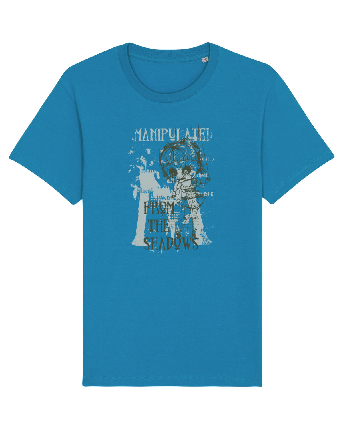 Tricou mânecă scurtă Unisex Rocker Azur