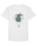 Aztec Calendar Tricou mânecă scurtă guler larg Bărbat Skater