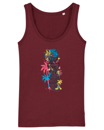 Aztec God Burgundy