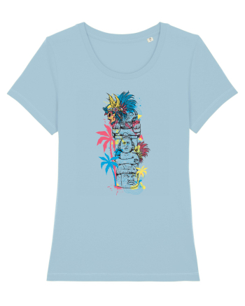 Aztec God Sky Blue