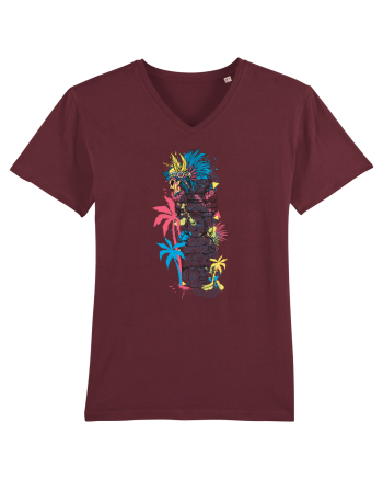 Aztec God Burgundy