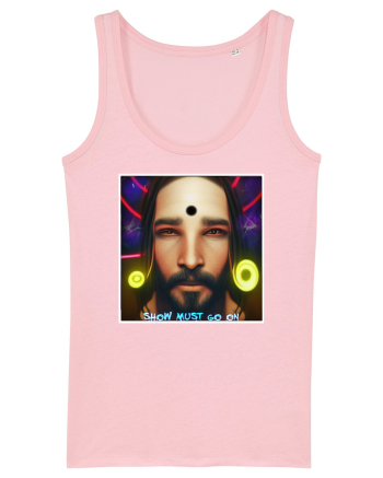 jesus at disco Cotton Pink