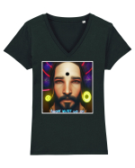 jesus at disco Tricou mânecă scurtă guler V Damă Evoker