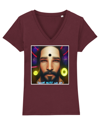 jesus at disco Burgundy