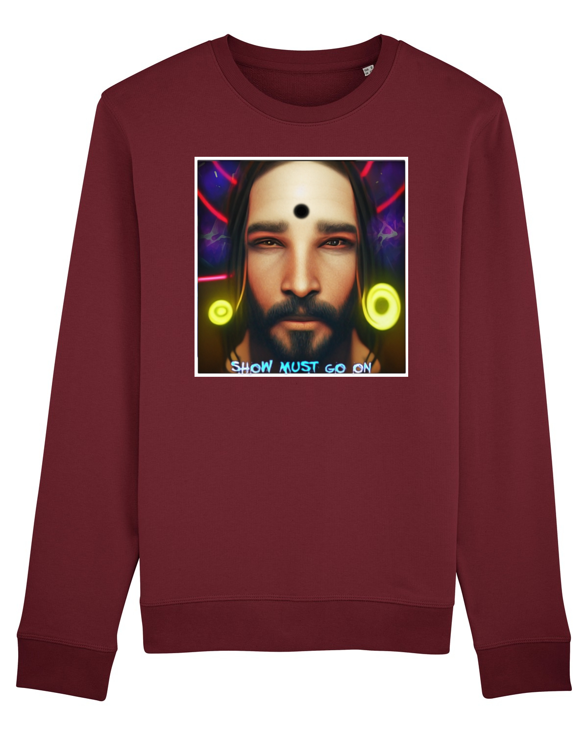 Bluză mânecă lungă Unisex Rise Burgundy