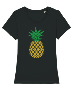 Pineaple Vibes Tricou mânecă scurtă guler larg fitted Damă Expresser