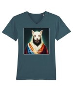 cats gods help Tricou mânecă scurtă guler V Bărbat Presenter