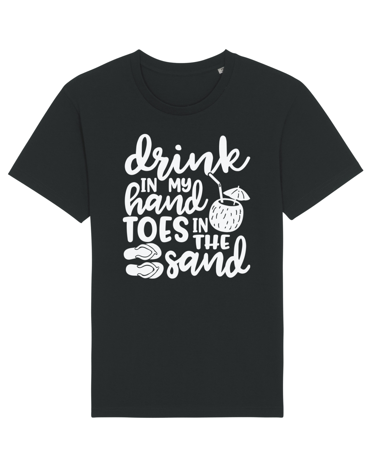 Tricou mânecă scurtă Unisex Rocker Black