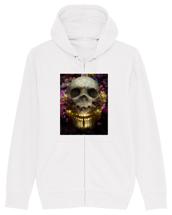 flower skull White