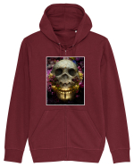 flower skull Hanorac cu fermoar Unisex Connector
