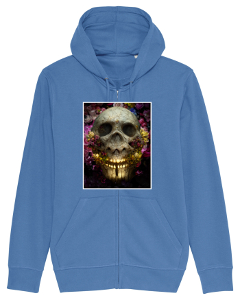 flower skull Bright Blue