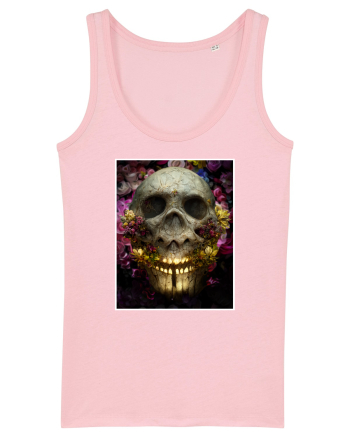 flower skull Cotton Pink