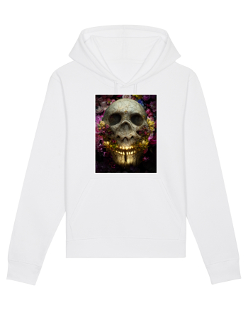 flower skull White