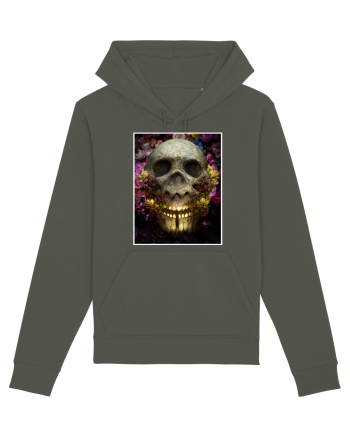 flower skull Khaki