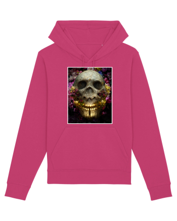 flower skull Raspberry
