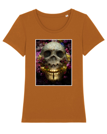 flower skull Roasted Orange