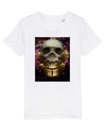 flower skull White