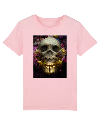 flower skull Cotton Pink