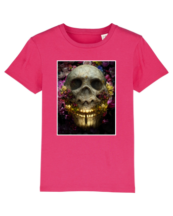 flower skull Raspberry
