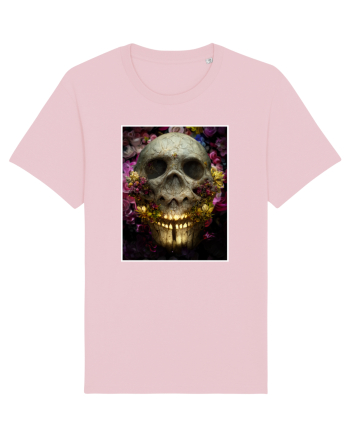 flower skull Cotton Pink