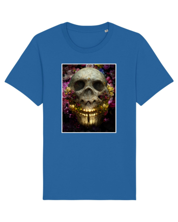 flower skull Royal Blue