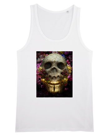 flower skull White