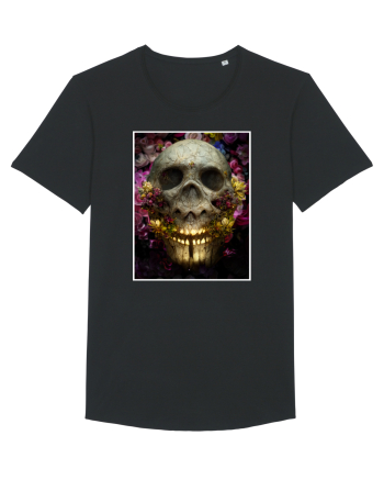 flower skull Black