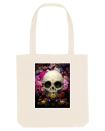 skull flowers Sacoșă textilă