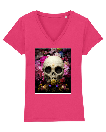 skull flowers Raspberry