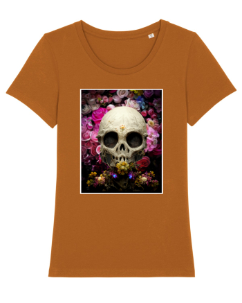skull flowers Roasted Orange