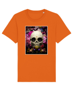 skull flowers Tricou mânecă scurtă Unisex Rocker