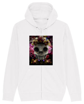 flower skull White