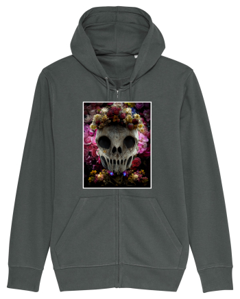 flower skull Anthracite