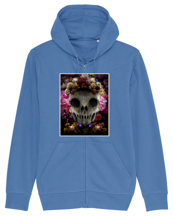 flower skull Bright Blue
