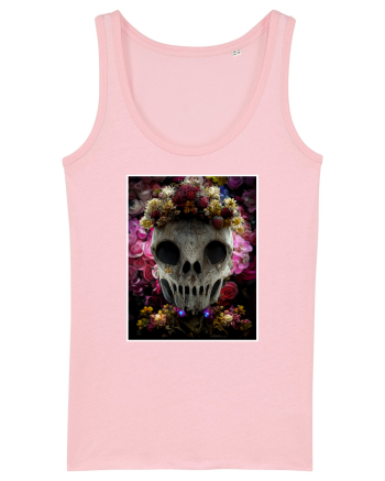 flower skull Cotton Pink