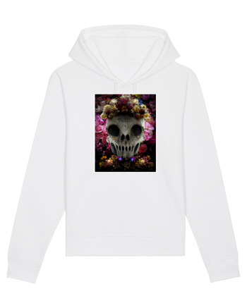 flower skull White