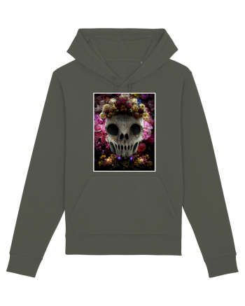 flower skull Khaki