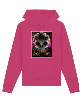 flower skull Raspberry