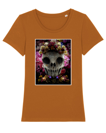 flower skull Roasted Orange