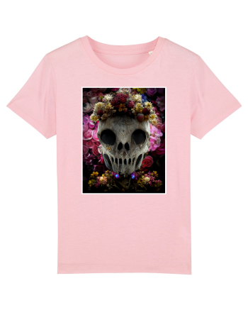 flower skull Cotton Pink