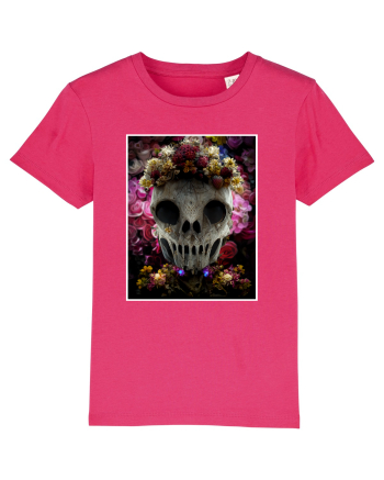 flower skull Raspberry