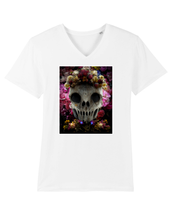 flower skull White