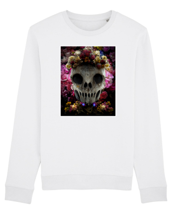 flower skull White